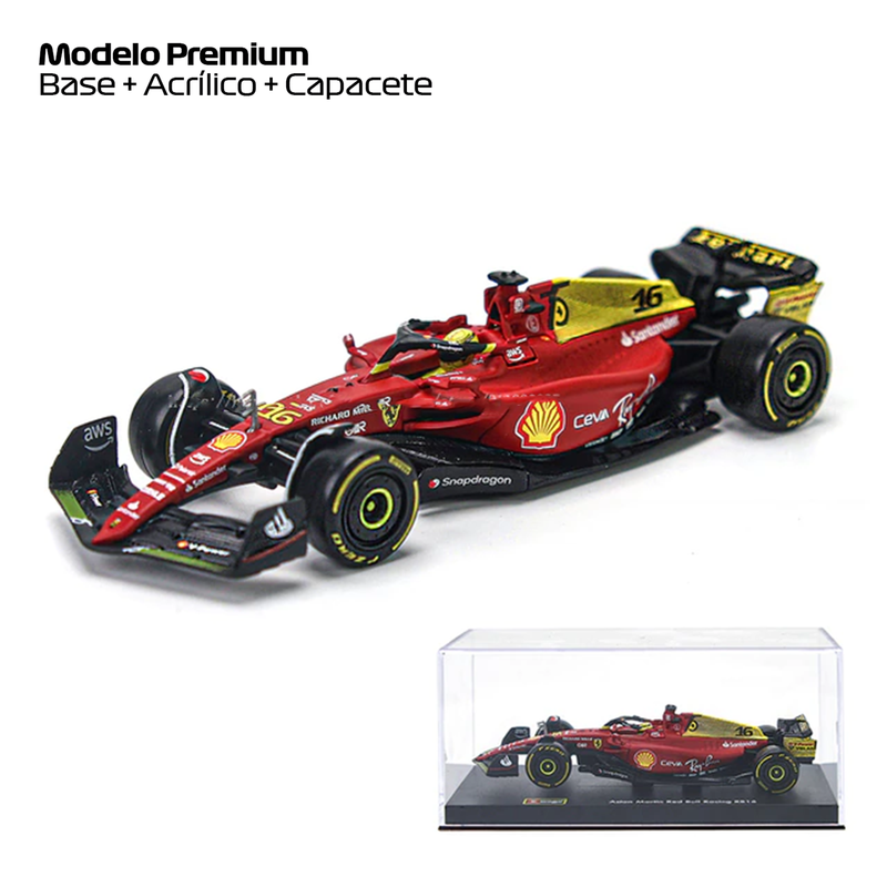 Miniatura F1 Ferrari F1-75 Edição Comemorativa GP Monza