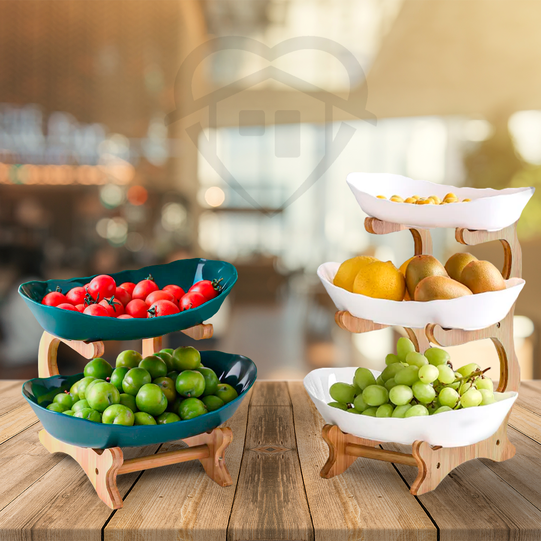 Fruteira de Mesa em Bambu