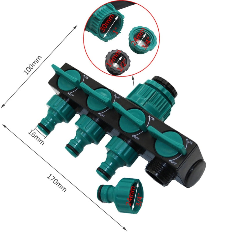 Adaptador de Mangueira 4 Bocas