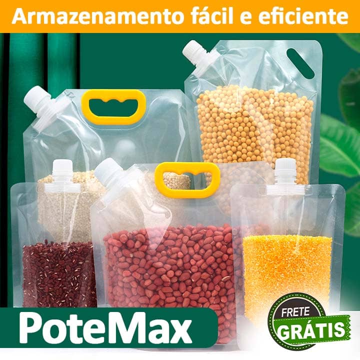 PoteMax - Potes de Armazenamento Reutilizável